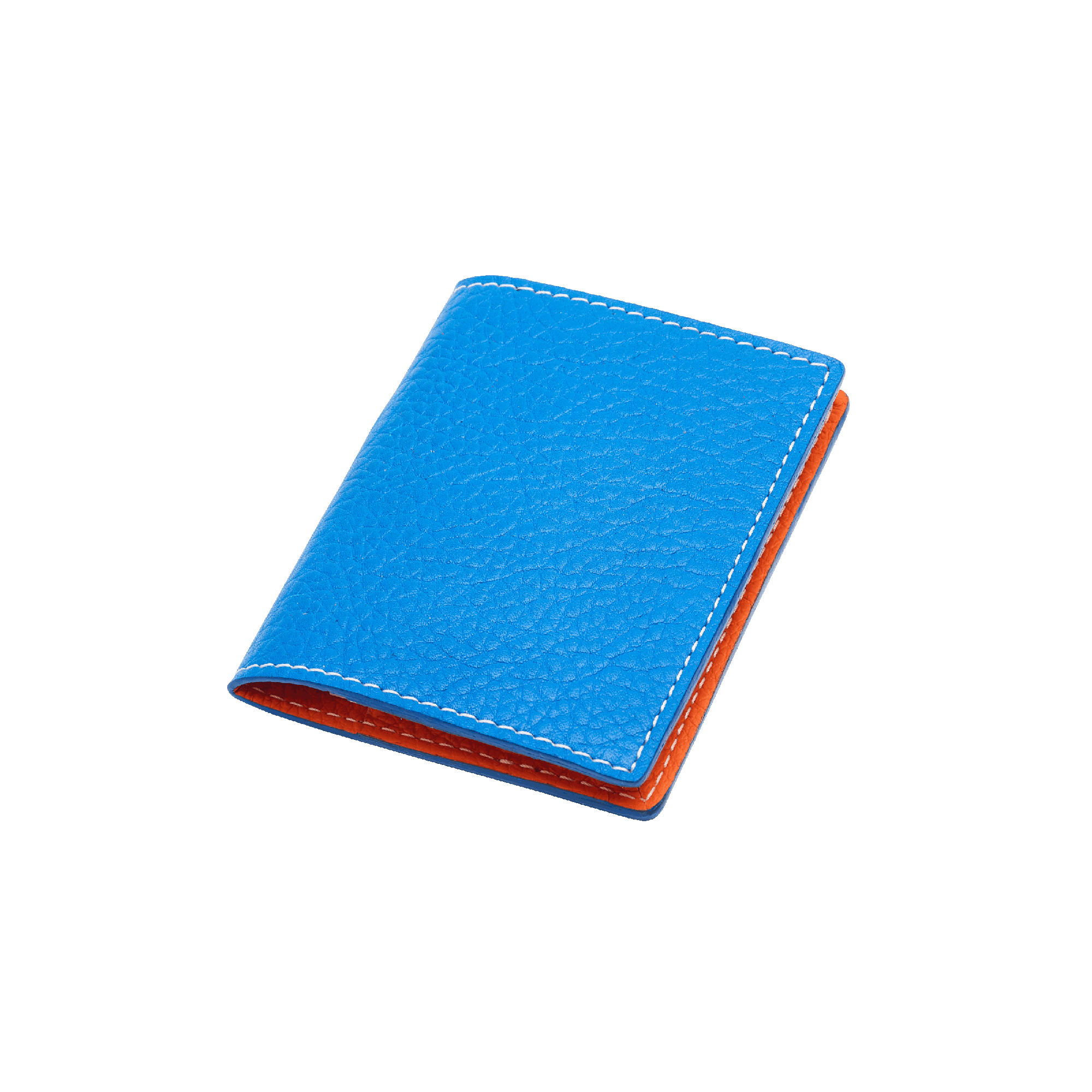 Volte face card holder - blue azur/orange