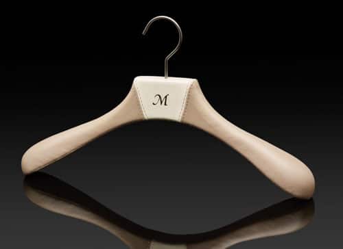 smooth leather jacket hanger